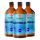 Solventes Orgânicos -kit 3 Clorofórmio 60% Garrafa -1 L Cada