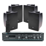 Som Ambiente Bluetooth Frahm Slim 1600 Sd + 4 Caixas Jbl Top