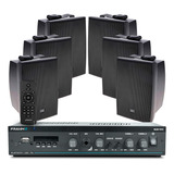 Som Ambiente Bluetooth Frahm Slim 1600 Sd + 6 Caixas Jbl Top