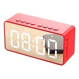 Som Bluetooth C/ Rádio Relógio Despertador Alarme Fm Sd Aux