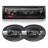 Som Pioneer Usb Mvh-s118ui Controle Volante + 2 Falante 6x9 