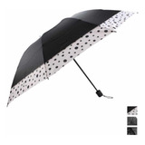 Sombrinha Bolinha Dobrável Guarda Chuva Prática Grande