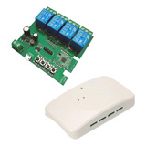 Sonoff Wifi Módulo 4ch Relé Dc5v-32v Contínuo/pulso C/ Case