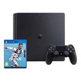 Sony Playstation 4 Slim 500gb Fifa 19 Bundle Cor Preto Onyx