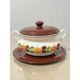 Sopeira C/ Presentoir / Terrina Porcelana Weiss Década 70