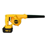 Soprador De Folhas Com 2 Bateria 21v Aspirador Elétrico Cor Amarelo 110v/220v