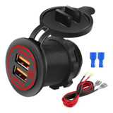 Soquete De Carregador De Carro Quick Charge 3.0 Dual Usb À P