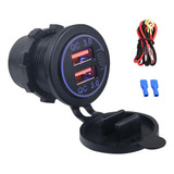 Soquete De Carregador De Carro Quick Charge Qc3.0 Dual Usb À