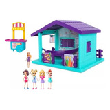 Sorveteria Da Judy + Boneca Polly Original + Casa E Carrinho