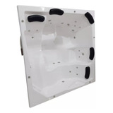 Spa Quadrado Com 5 Lugares 200x200x100 Com Aquecedor