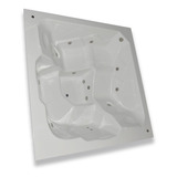 Spa Quadrado Com Hidro 2x2 Modelo Luxo Completo Aquecedor 