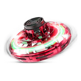 Spinner Voador Led Mini Drone Brinquedo Fidget Boomerang