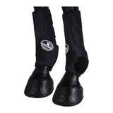 Splint Boot Caneleira Com Boleteira Para Cavalo Preta Stalony