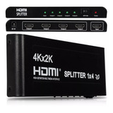 Splitter Distribuidor 1x4 Cabo Hdmi Hd