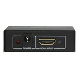 Splitter Distribuidor Cabo Hdmi 1x2 Divisor Full Hd 1.4 3d