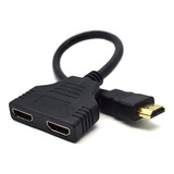 Splitter Divisor Hdmi 1x2 Full Hd Duplica Telas 1080p Pc