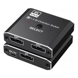 Splitter Hub Displayport Switch 8k 1x2