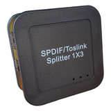 Splitter Optico Spdif Toslink Áudio Digital Óptica 1x3