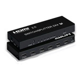 Splitter Switch Matriz 2x4 Hdmi 4k 2k Ultra Full Hd 3d Fonte