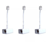 Splitter T- Telefone Rj-11 Emenda Divisor C/rabicho 15-pçs
