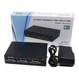 Splitter Vga 1x2 Distribuidor / Divisor De Sinal De Video