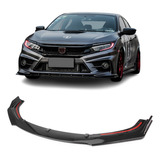 Spoiler Dianteiro Honda Civic G10 Black Piano Para-choque