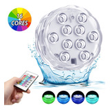 Spot Led Lâmpada Piscina Colorida Impermeável Ip68+ Controle Cor Da Luz Rgb 4.5v
