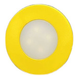 Spot Led Poin Embutir Redonda 1,5w 3000k Amarela Novo