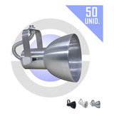Spot Trilho Perfilado Lampada Comum Bulbo 50 Unid. Cor Cinza-claro Voltagem 110v/220v