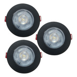 Spots Led 3un Embutir Redondo 5w 400 Lumens Luz Branco Avant 110v/220v