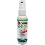 Spray Alcool Isopropilico 70% Pump 60ml Uso Geral Implastec