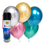 Spray Brilho Brilha Balões De Ar Látex Bexiga De Festa 300ml