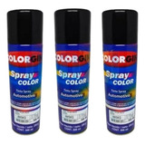 Spray Colorgin Preto Brilhante 300ml 3unidades
