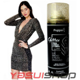 Spray Glitter Removível Para Cabelo Corpo E Roupa 