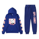 Spy X Famiy Printed Hoodie Straight Leg Pants Set
