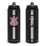 Squeeze Garrafa D'água Trooper Academia Corinthians 950ml Cor Preto