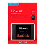 Ssd 480gb Sandisk Plus Sata 3 Iii 2.5 Velocidade Leitura 535mb/s Pc E Notebook