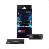 Ssd 4tb Samsung M.2 990 Pro Nvme 4.0 Pcie 7450mb/s Cor Preto