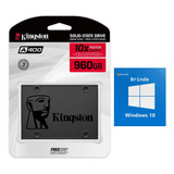 Ssd 960gb Kingston Disco Sólido Interno Sa400s37/960g + Windows 10 Trial Instalado Gpt-uefi