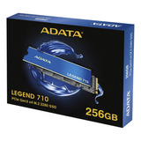 Ssd Adata Legend 710 256gb Nvme M.2 2280 - Aleg-710-256gcs Cor Azul