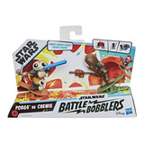 Star Wars Boneco Battle Bobble Darth Porgs Vs Chewie Hasbro