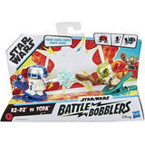 Star Wars Boneco Battle Bobblers R2 D2 Vs Yoda - Hasbro