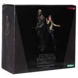 Star Wars Han Solo Chewbacca Estátua 1/10 Artfx+ Kotobukiya