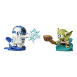 Star Wars Mini Figuras Clipáveis R2-d2 X Yoda - Hasbro