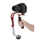 Steadicam Estabilizador Steadycam Dslr Camera Canon Nikon Cor Vermelho E Preto