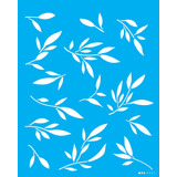 Stencil Folhas Vi 20x25 Opa 3521