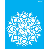 Stencil Mandala Flor Renda 20x25 Opa 2461