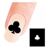 Stencil Unhas Airbrush - Poker -