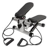 Stepper Simulador Caminhada C Monitor Step Peso Regulvel Cor Preto