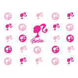 Sticker Para Carro Kit Barbie 25un Hilux Jeep Parede Motobiz